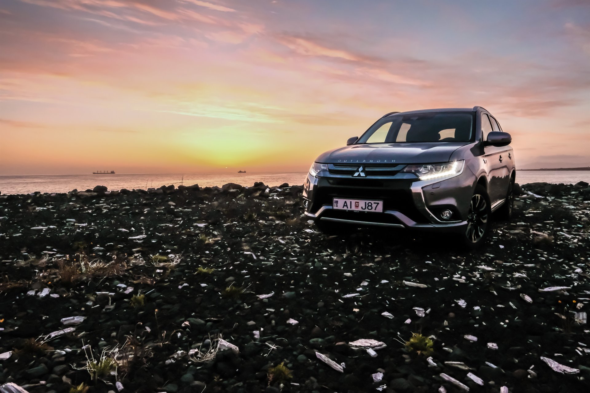 Mitsubishi á Vestfjörðum!