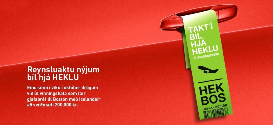 Reynsluakstur sem gæti endað í Boston