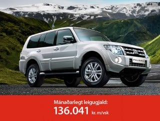 Nýlegir Pajero á rekstrarleigu til fyrirtækja