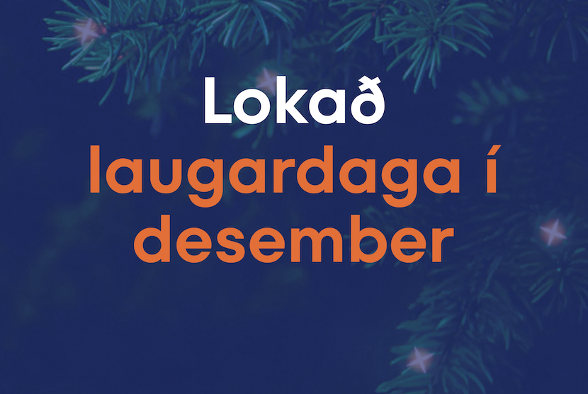Lokað á laugardögum í desember