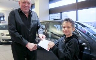 Jón Aðalsteinn Ólafsson kampakátur