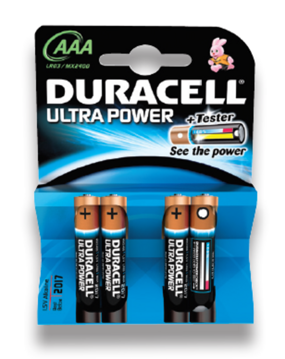 Rafhlaða 4 stk Duracell Ultra Power AAA