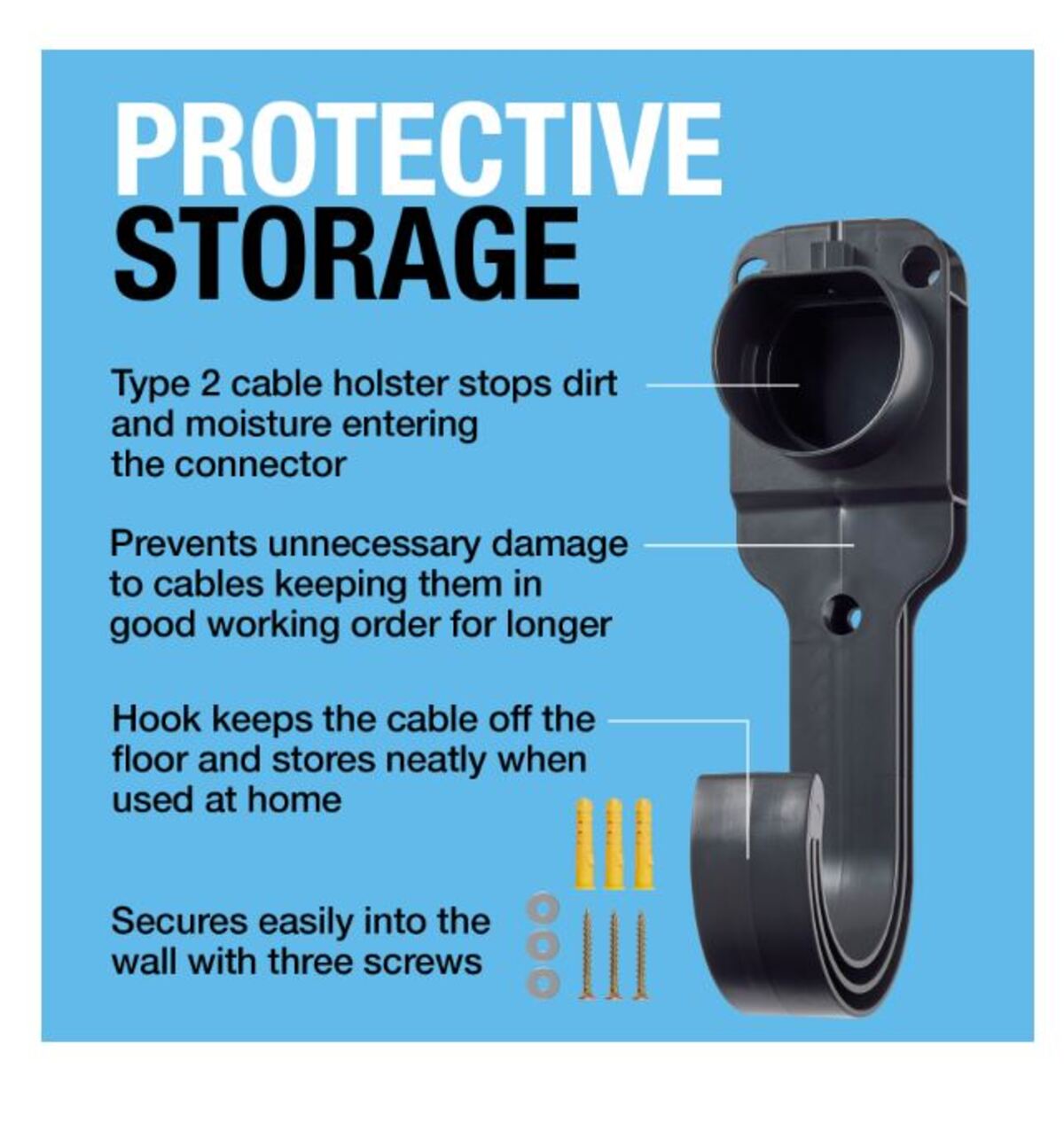 Upphengja f. hleðslukapal type 2