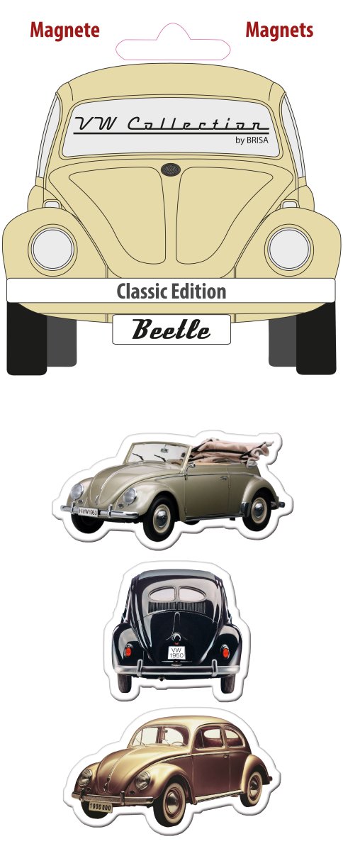 VW BEETLE Seglar 3 í setti  CLASSIC