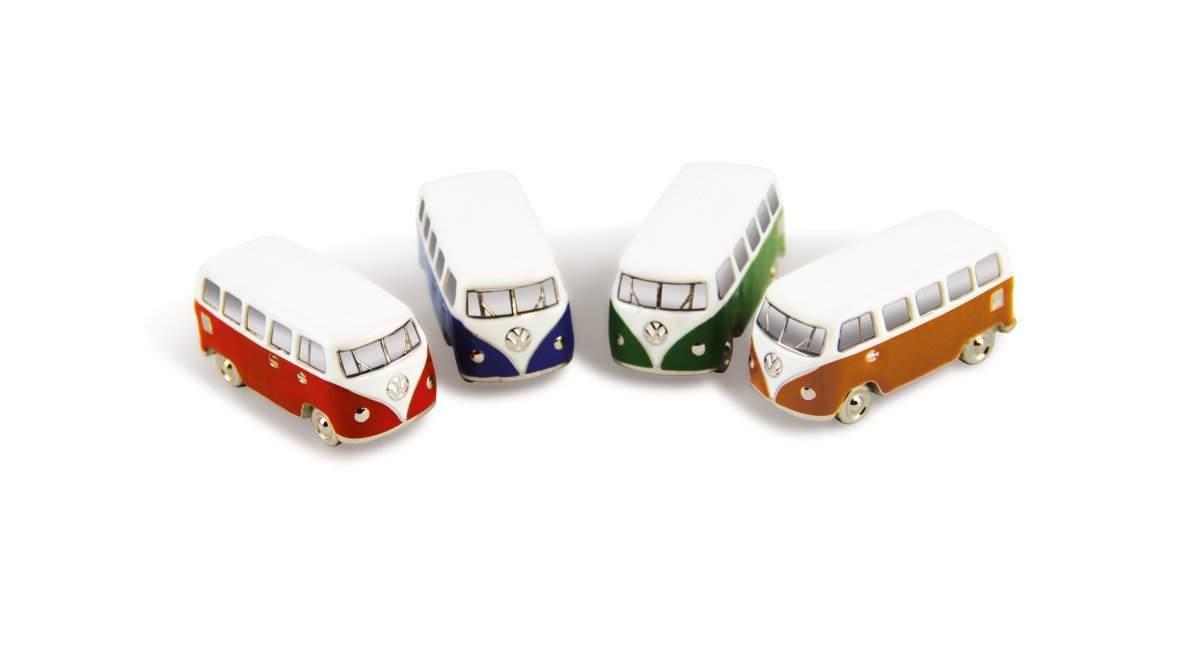 VW T1 BUS 3D Segull í gjafaöskju rauð