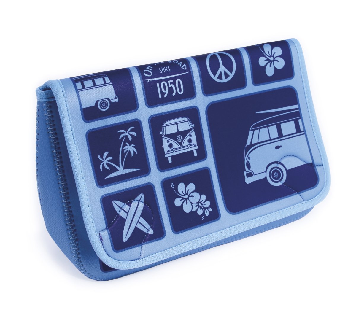 VW T1 BUS NEOPRENE Snyrtitaska- SURF/Blá