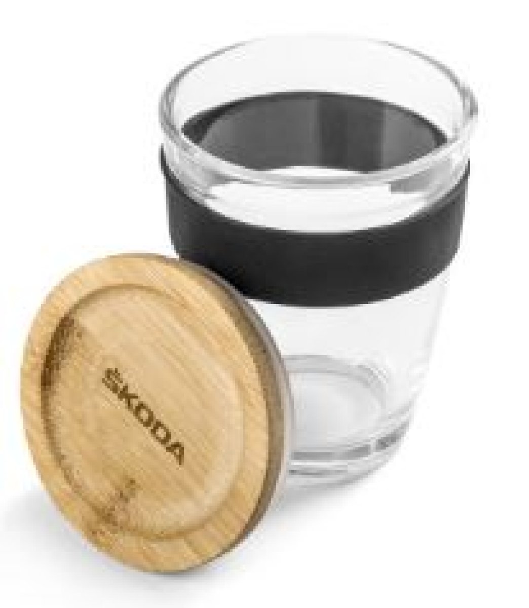 Skoda glas 300ml m. viðarloki